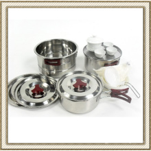 Stainless Steel Wild Camping Cookware Set (CL2C-DT05)